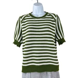Cartolina Fallon Top Womens Small Ivy Stripe Casual Designer Chic